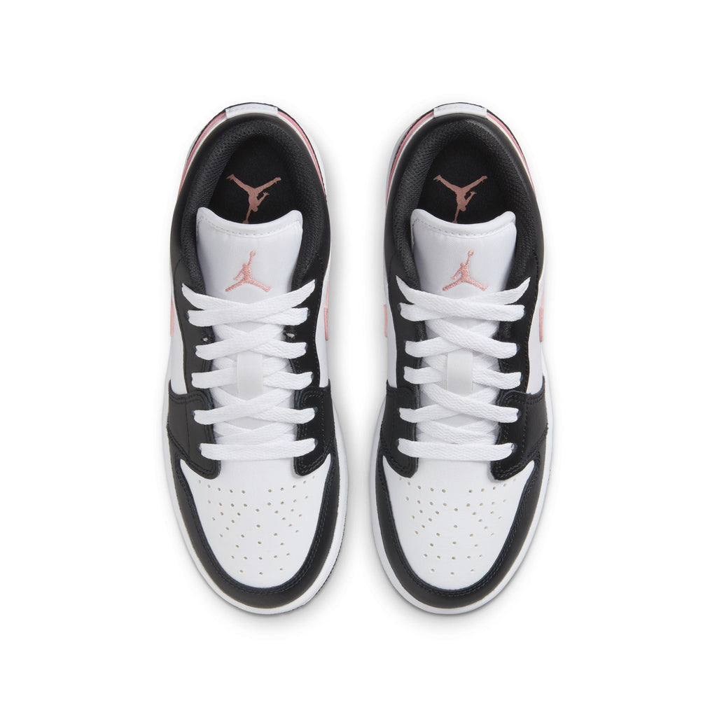Air Jordan Big Kids 1 Low - White/Rustic Pink