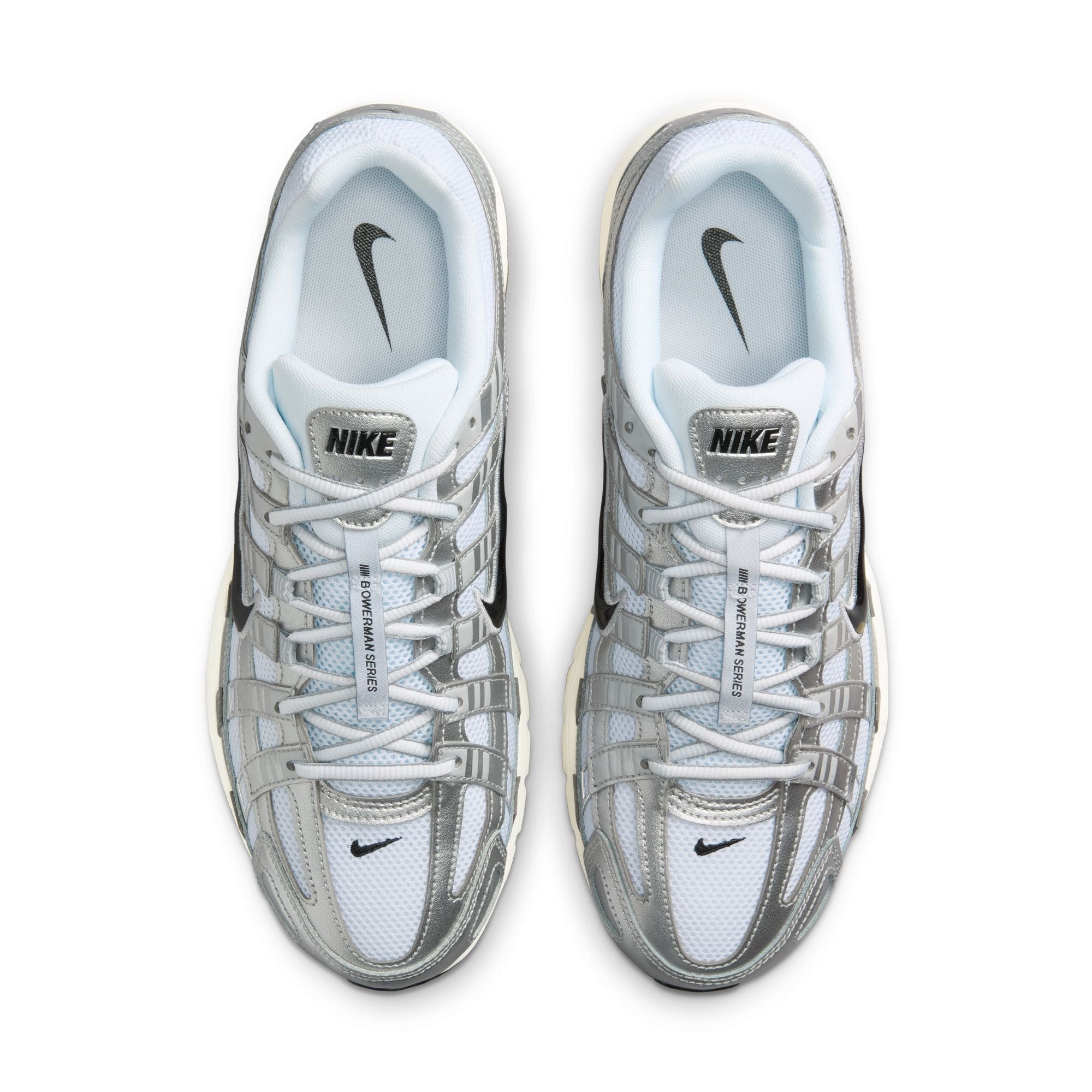 Nike Mens P-6000 - White/Metallic Silver