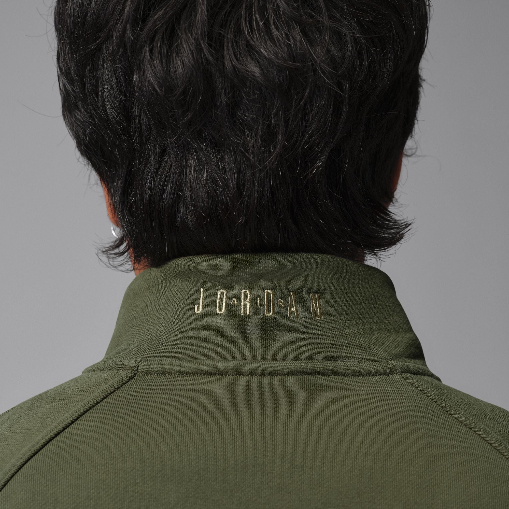 Air Jordan Mens Fleece 1/4 Zip - Cargo Khaki