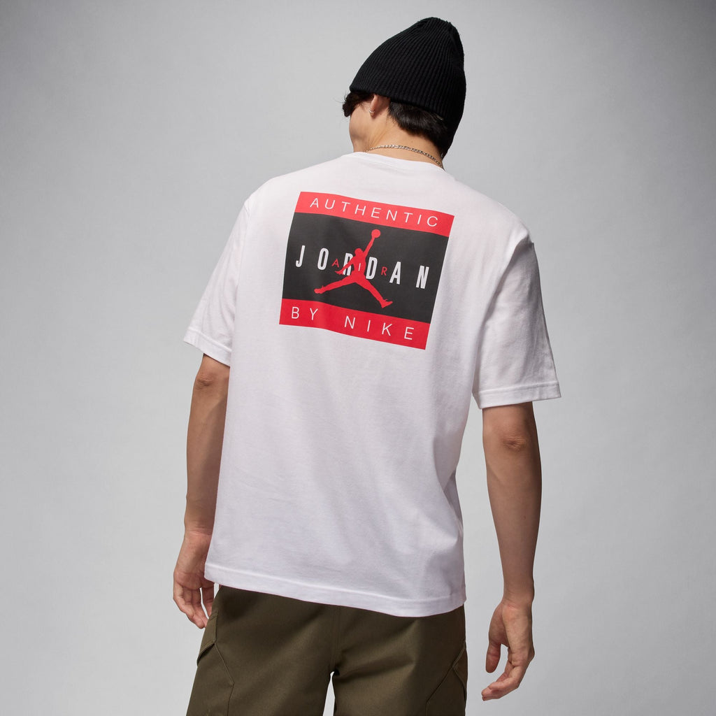 Air Jordan Mens Brand Tee - White