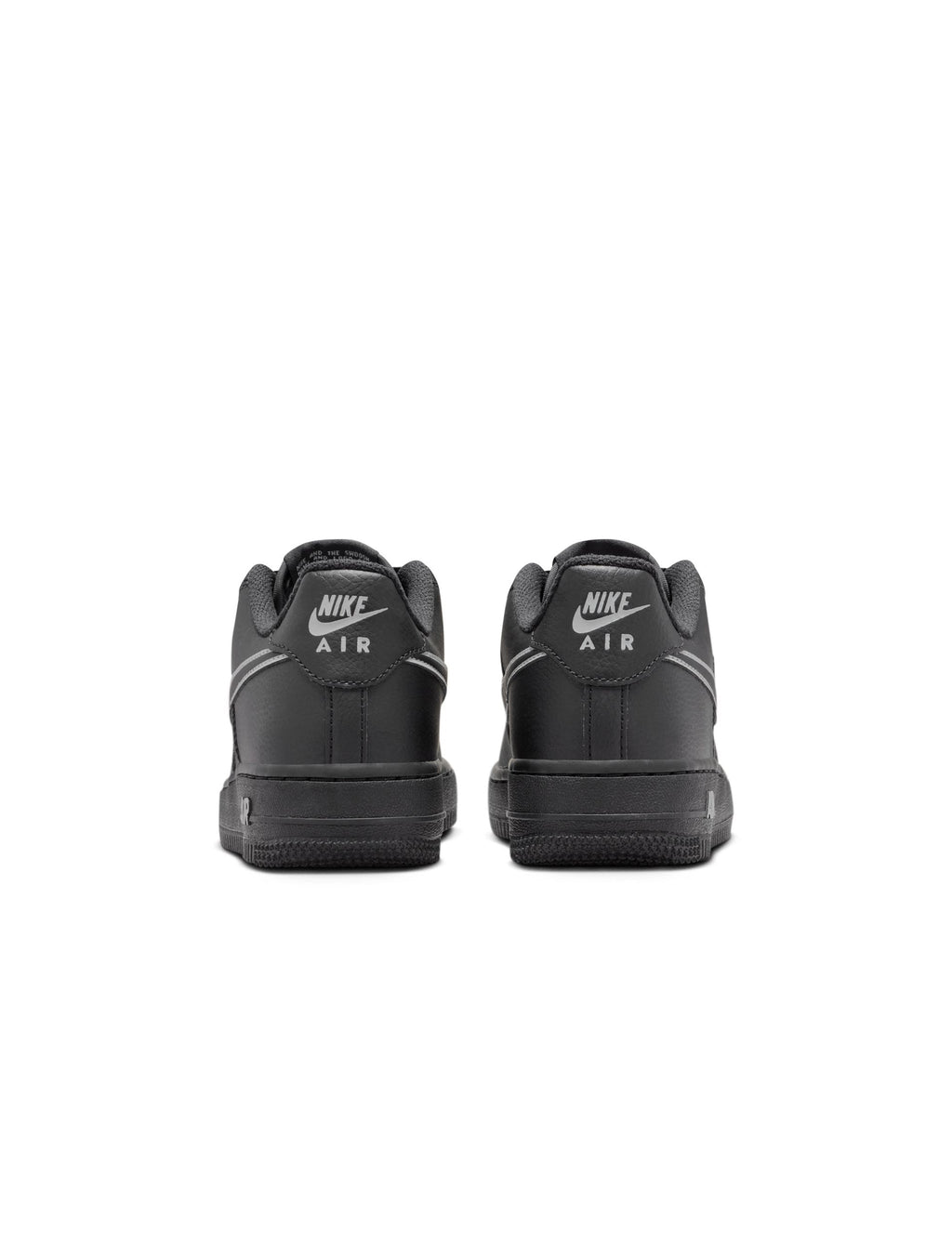 Nike Big Kids Air Force 1 - Black/Light Smoke Grey