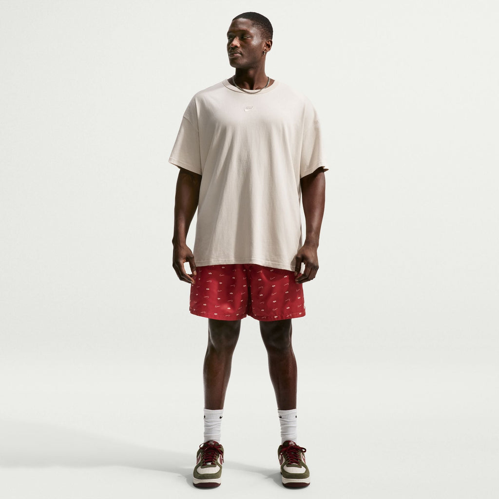 Nike Mens Sportswear Club Woven Flow Shorts - Team Crimson
