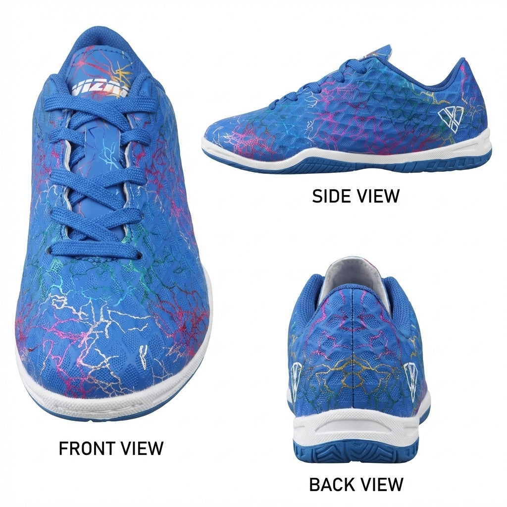 Zodiac Junior Indoor Soccer Shoes-Blue