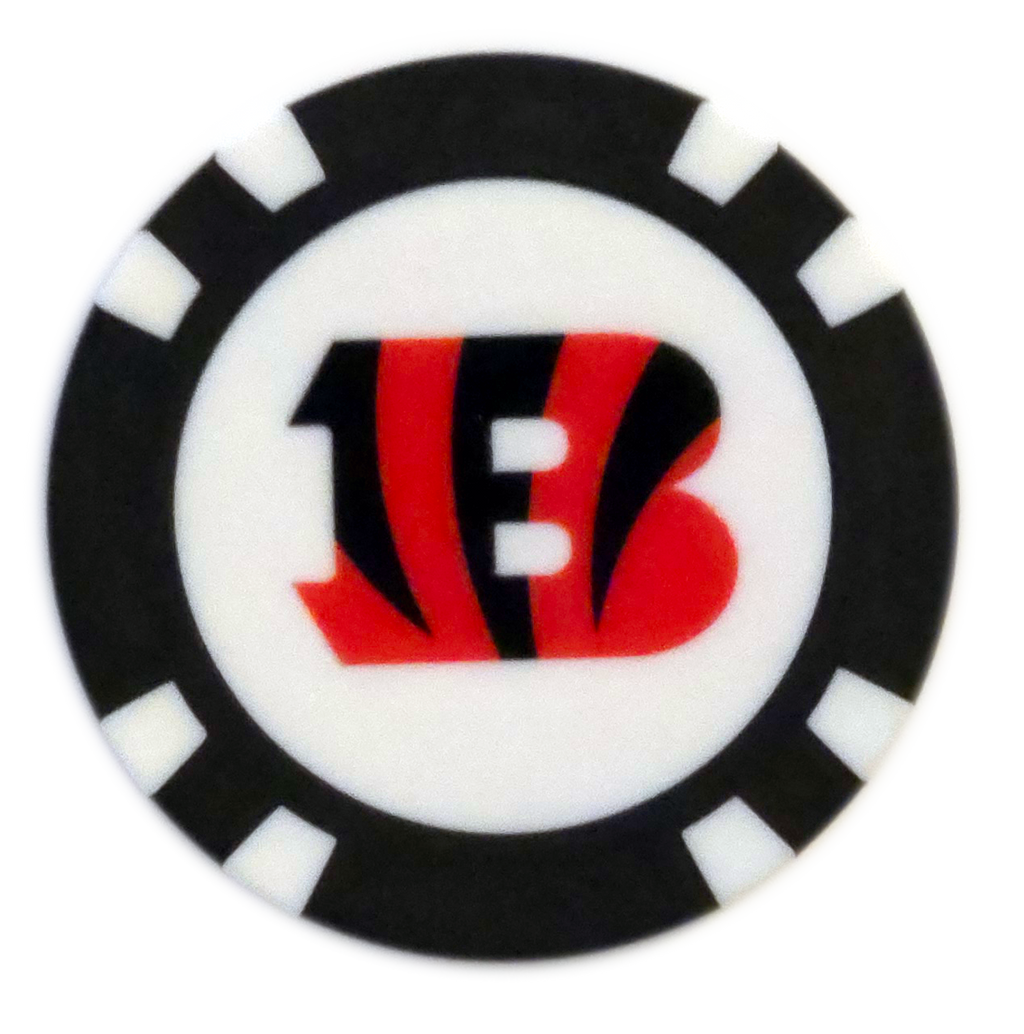 Officially Licensed Cincinnati Bengals Poker Chip Ball Marker