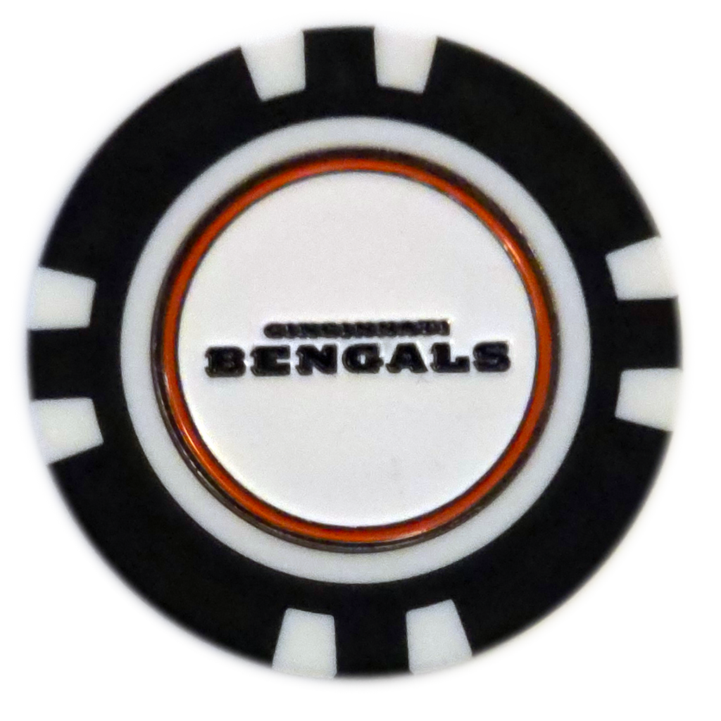 Officially Licensed Cincinnati Bengals Poker Chip Ball Marker