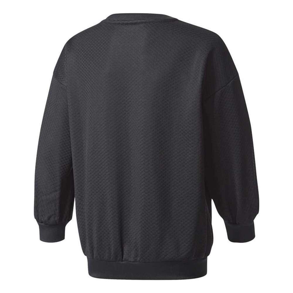 adidas Girls Originals EQT Crew Sweatshirt - Black Pink