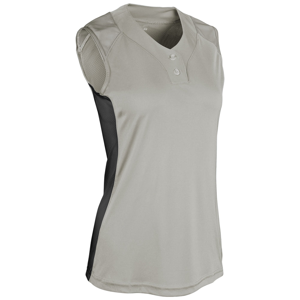 INFINITE 2-BUTTON SLEEVELESS JERSEY