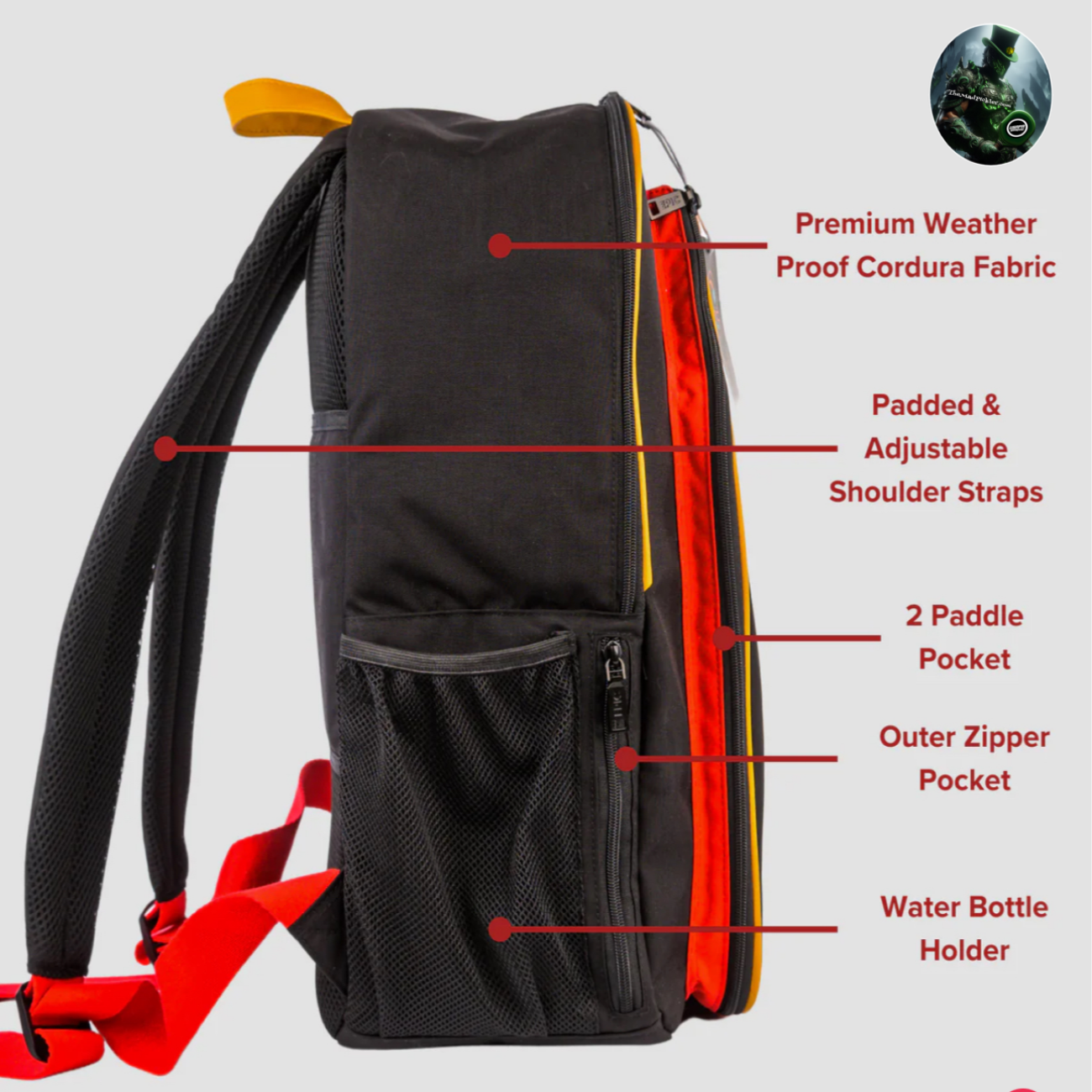 Batman/Joker- EPIC Pickleball Backpack and Cooler Bundle