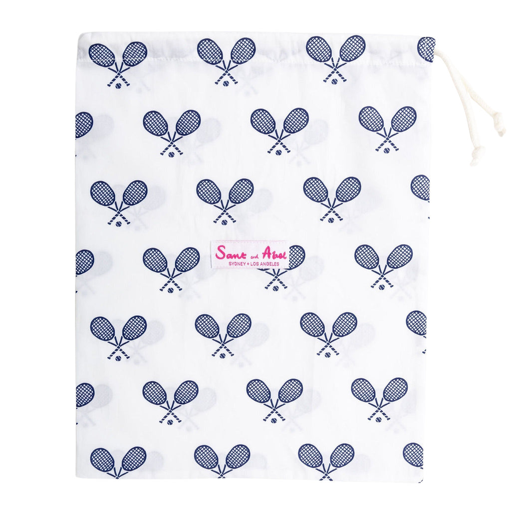 Women's Tennis Navy Long PJ Set