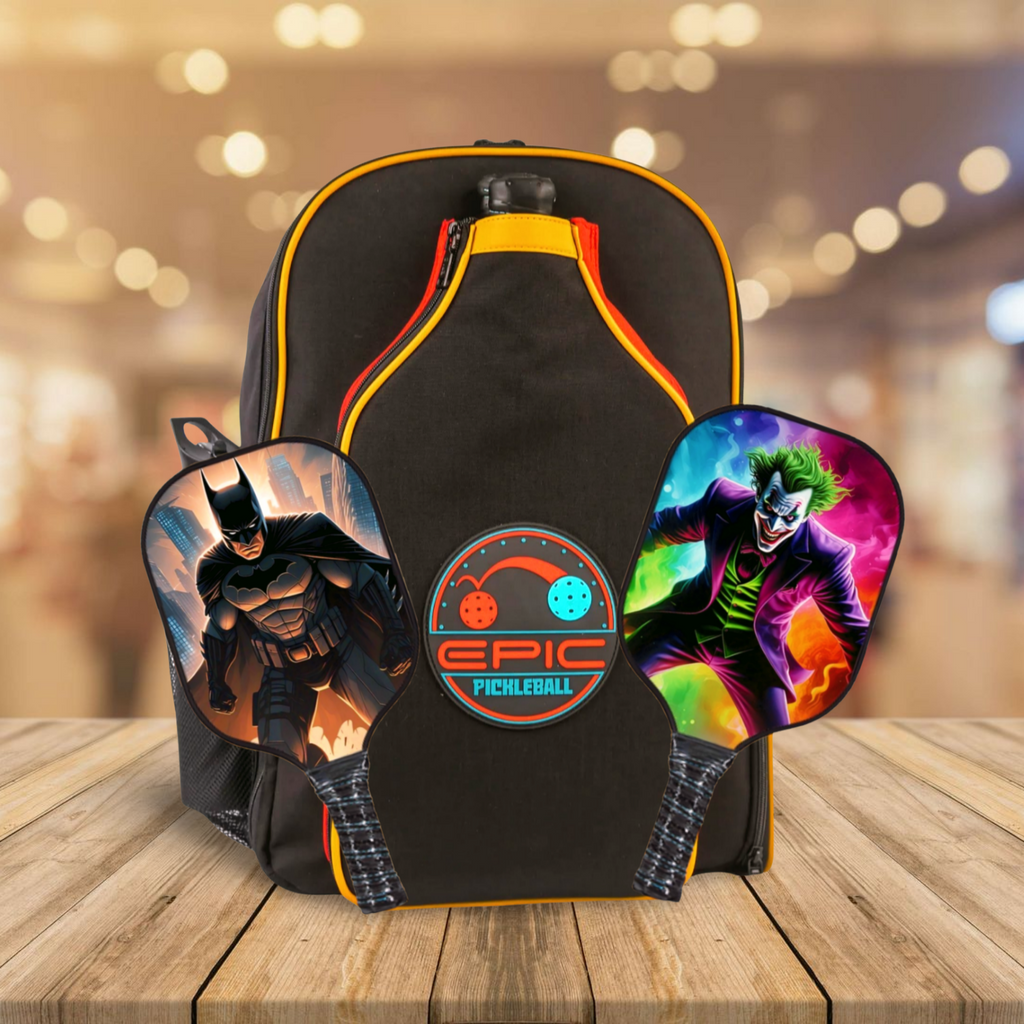 Batman/Joker- EPIC Pickleball Backpack and Cooler Bundle