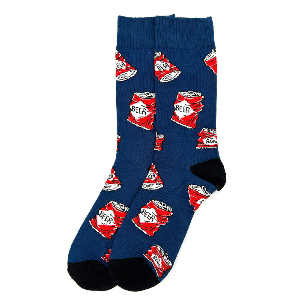 Crushed Can Novelty Socks