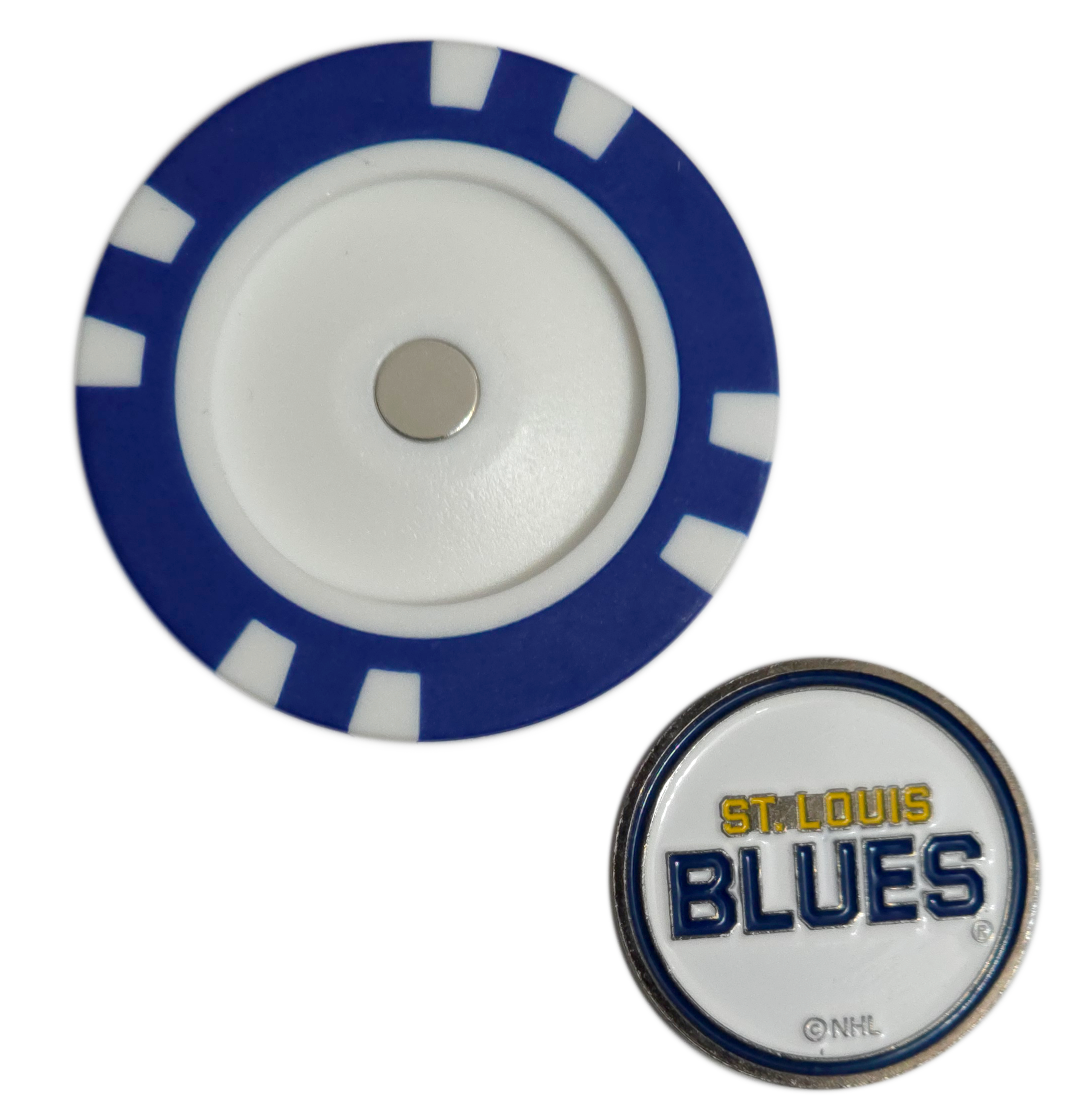 Officially Licensed St. Louis Blues Poker Chip Golf Ball Marker
