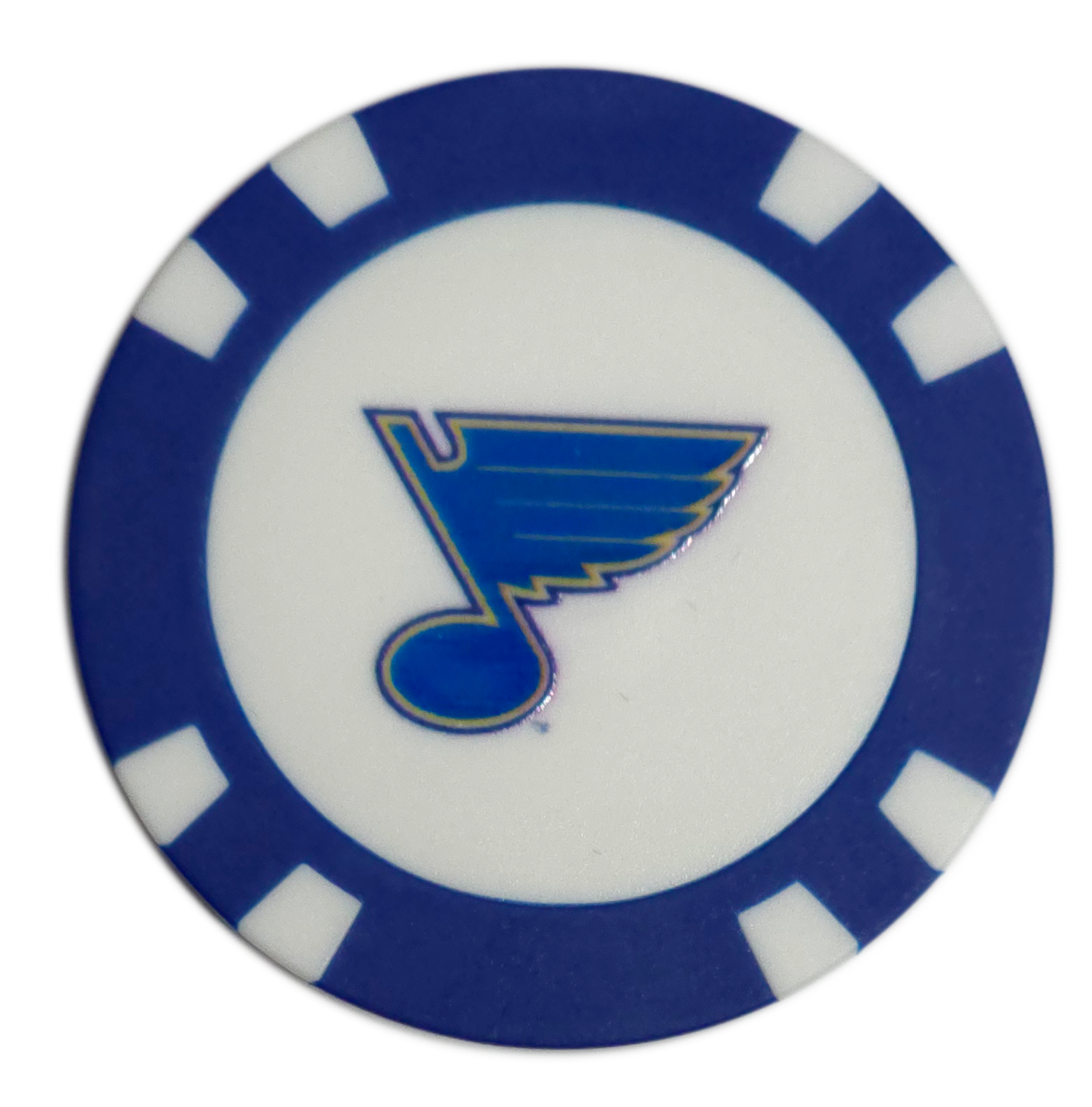 Officially Licensed St. Louis Blues Poker Chip Golf Ball Marker