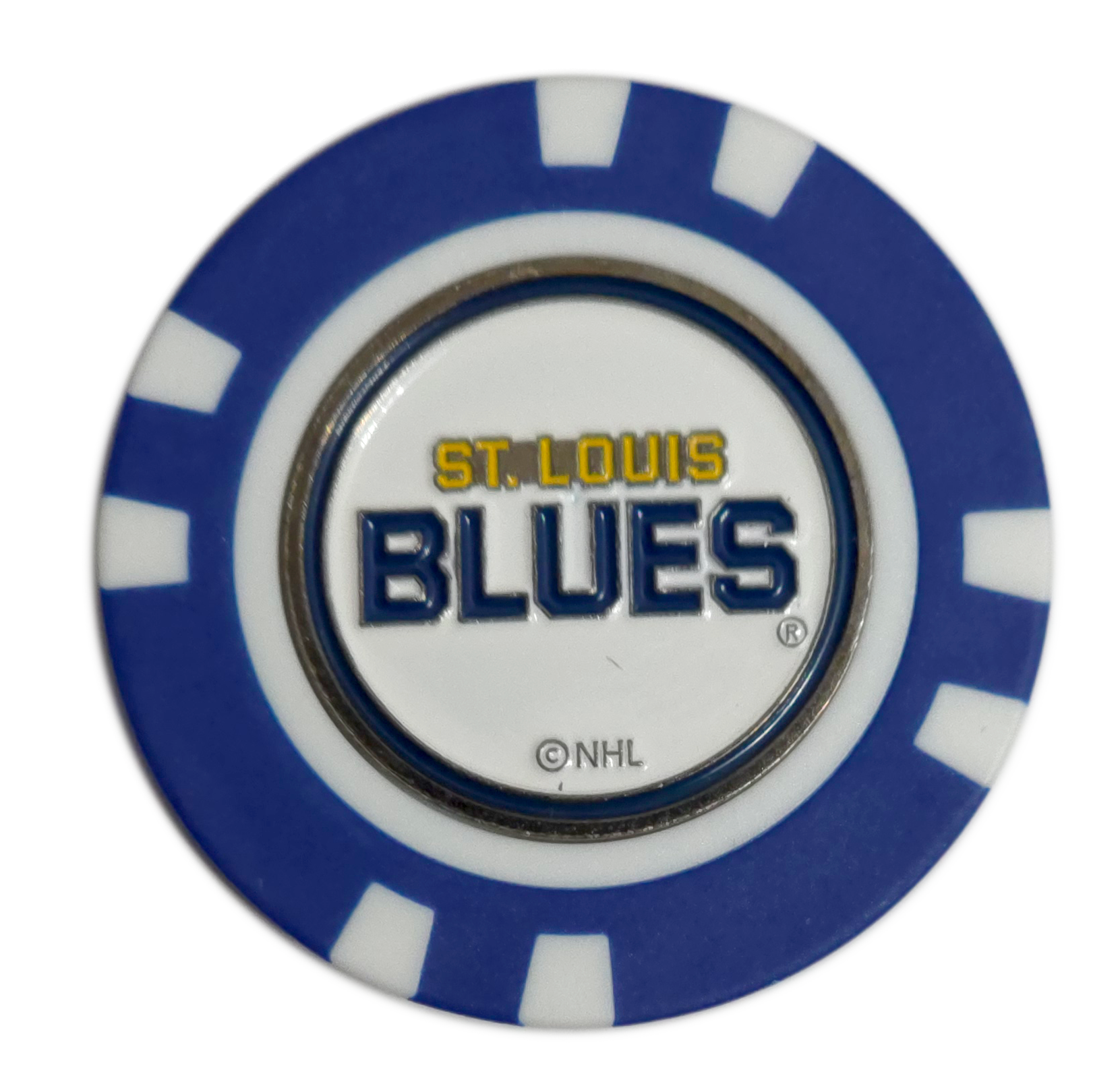 Officially Licensed St. Louis Blues Poker Chip Golf Ball Marker