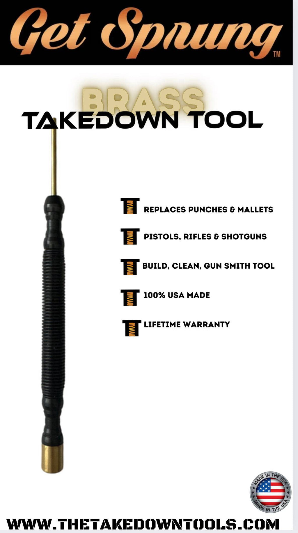 The Takedown Tool 2 Pack- AR-TT & The Takedown Tool of your choice in a USA Pouch