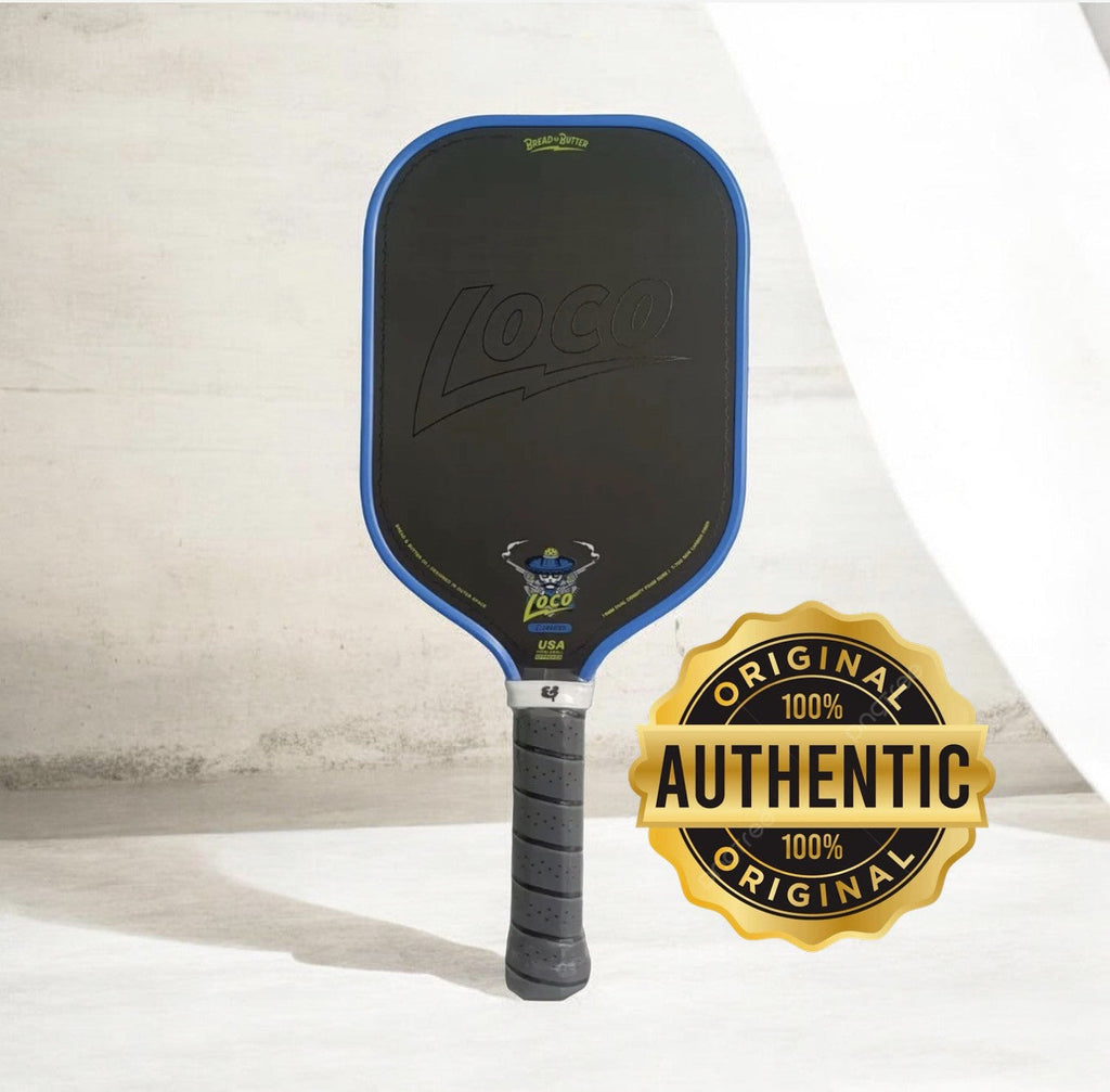 Bread & Butter Loco Elongated AZUL Blue Pickleball Paddle & Cover