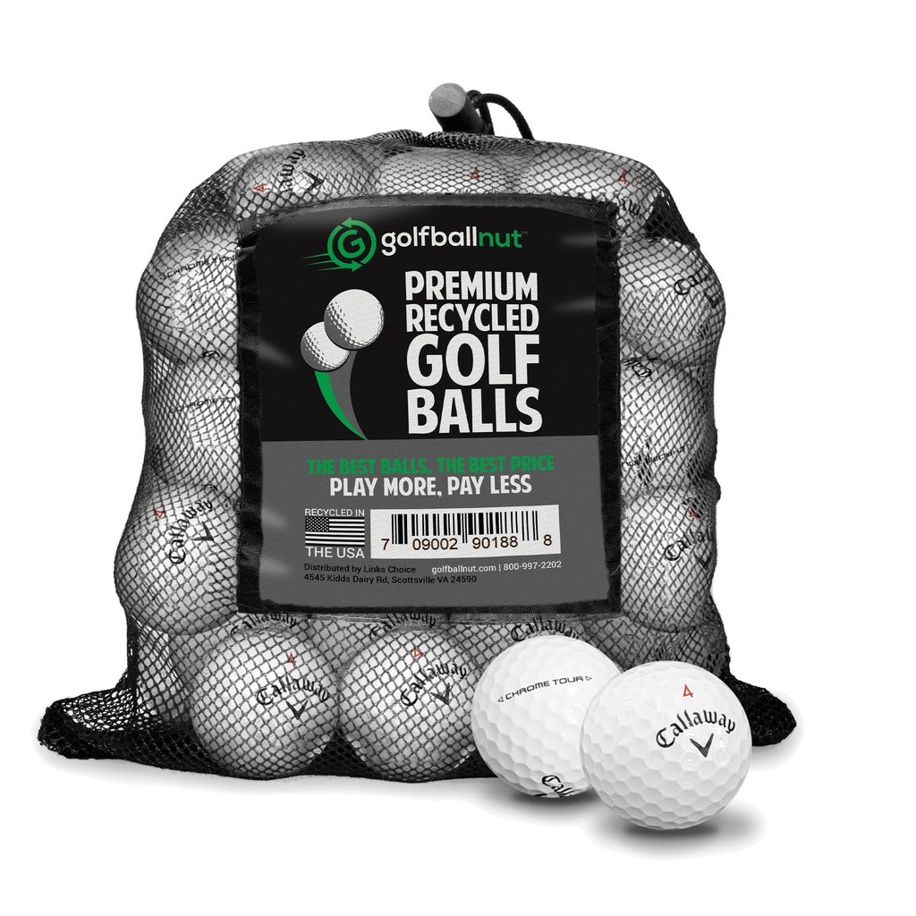 Used Callaway Chrome Tour Golf Balls - Dozen & Mesh Bags