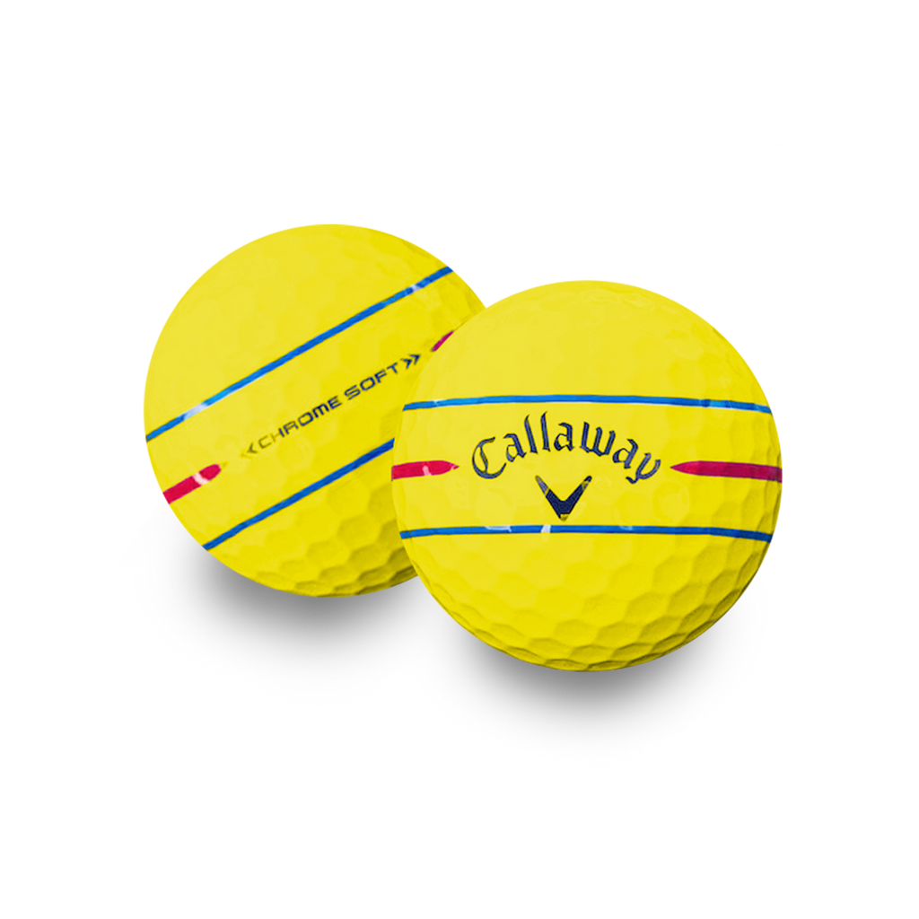 Used Callaway Chrome Soft 360 Triple Track Golf Balls - 1 Dozen