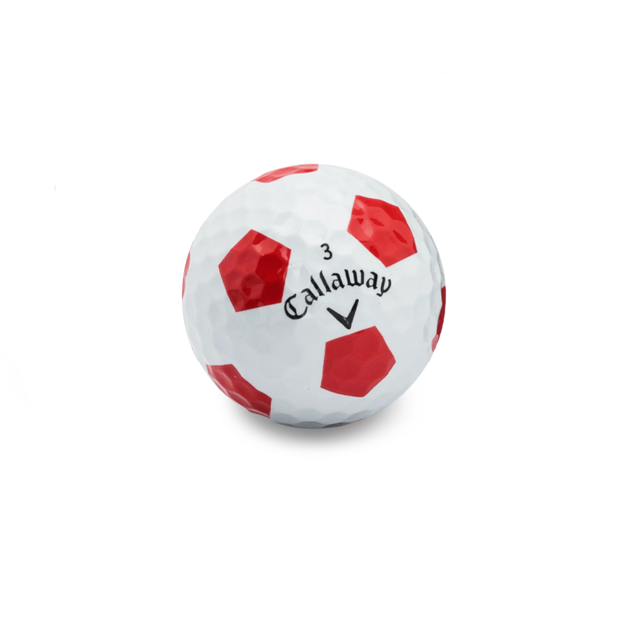 Used Callaway Chromesoft Truvis Team Red Golf Balls - 1 Dozen