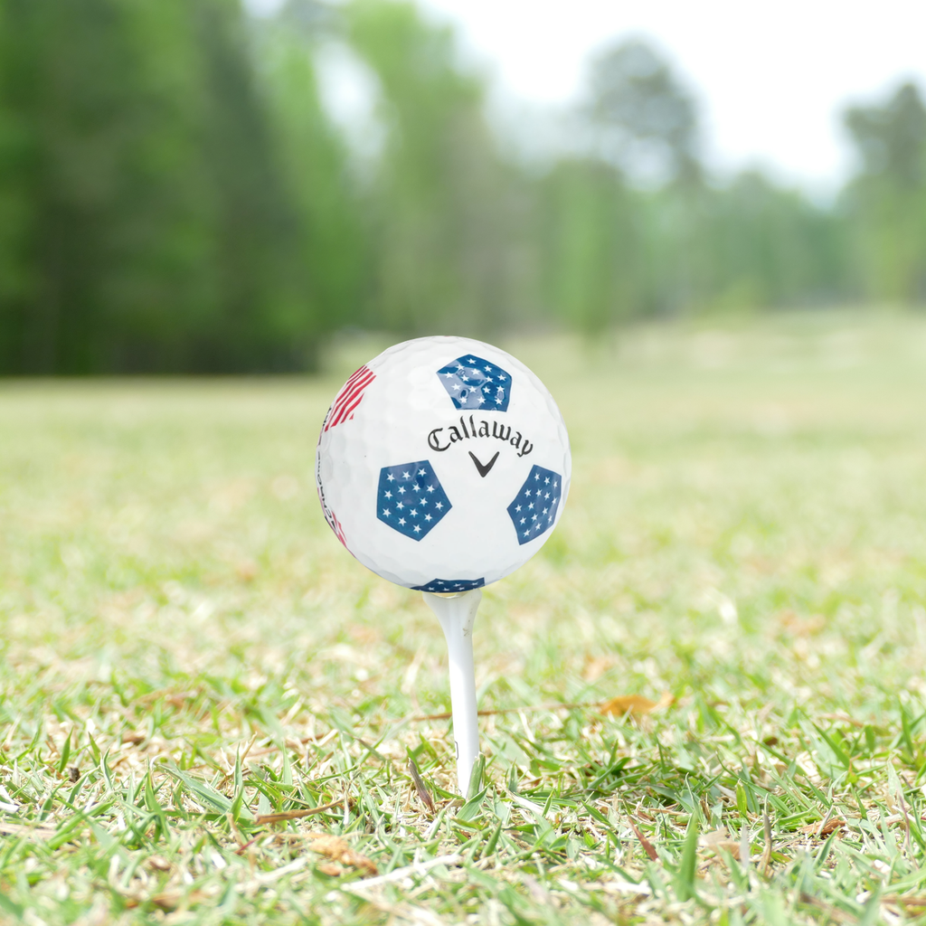 Used Callaway Chromesoft Truvis Team USA Golf Balls - 1 Dozen