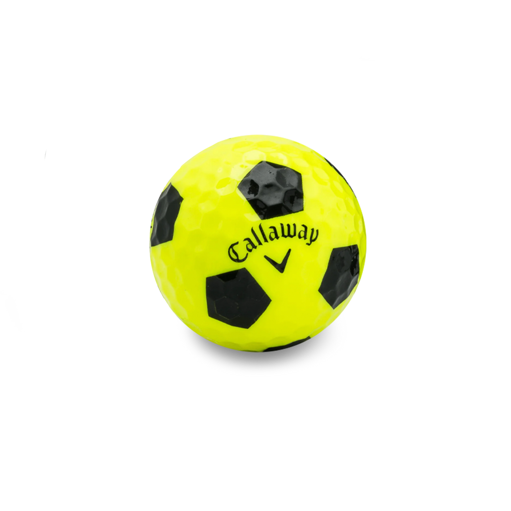 Used Callaway Chrome Soft Truvis Yellow Golf Balls - 1 Dozen