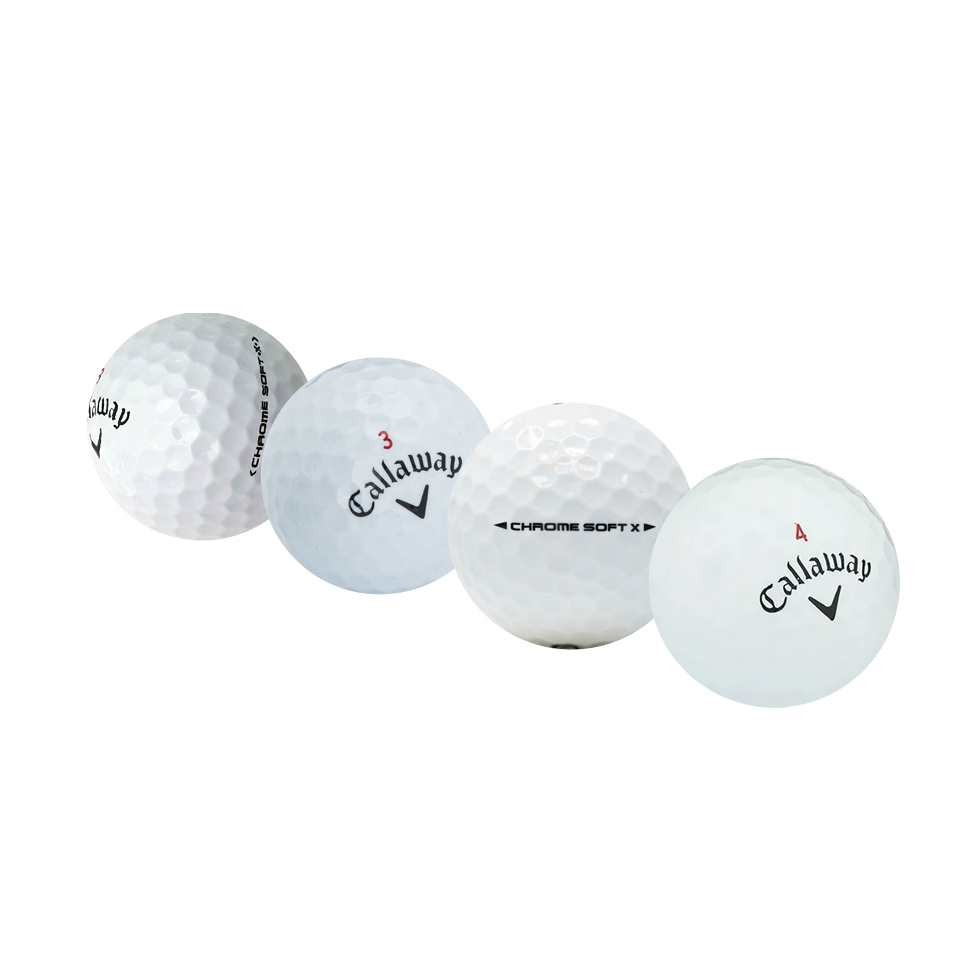 Used Callaway Chromesoft X Tour Mix Golf Balls - 1 Dozen
