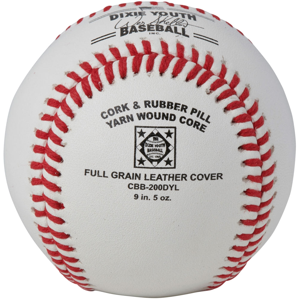 OFFICIAL LEAGUE - CUSHION CORK CORE - FULL GRAIN LEATHER BASEBALL (COSMETIC BLEM)