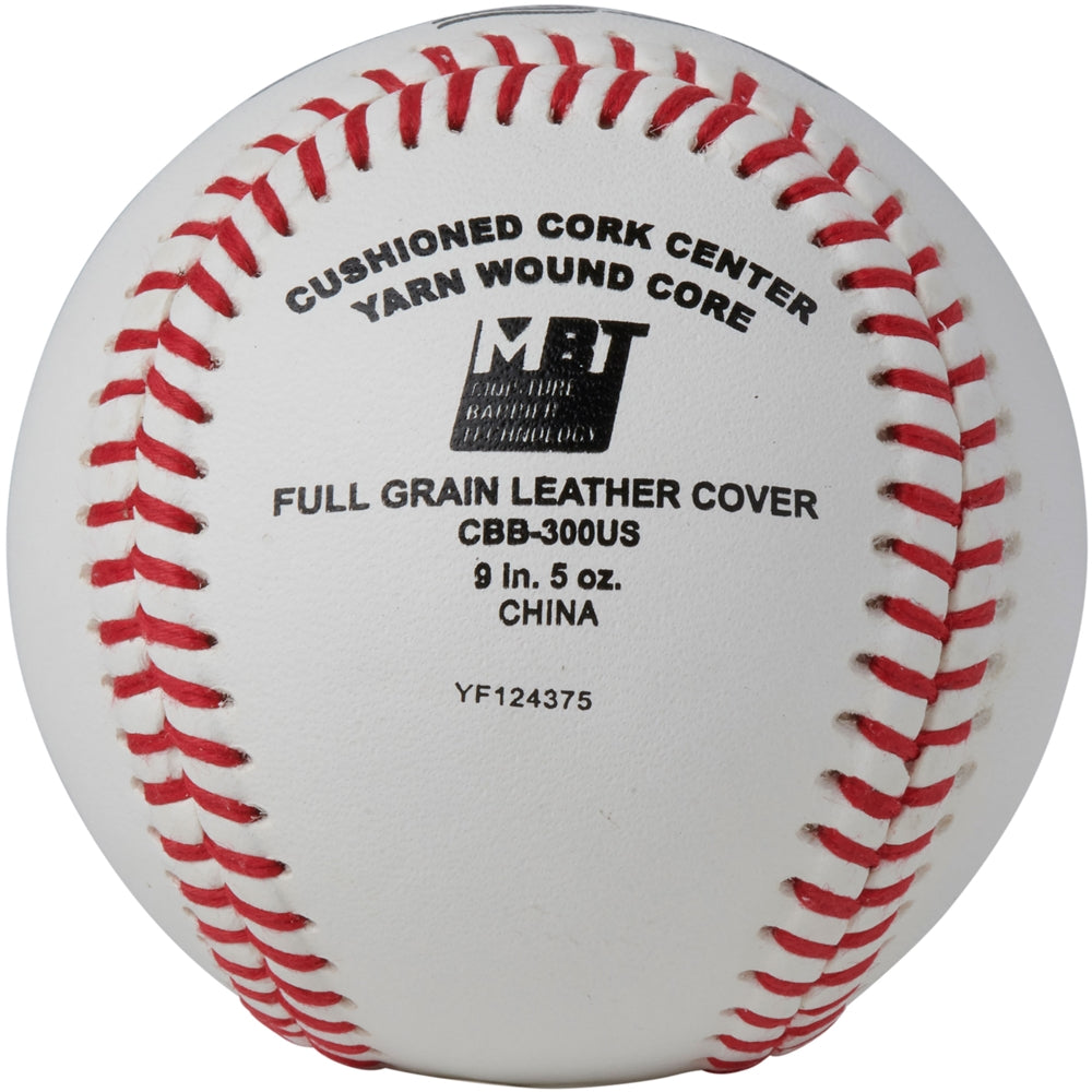 USSSA APPROVED BASEBALL - FULL GRAIN LEATHER COVER BASEBALL