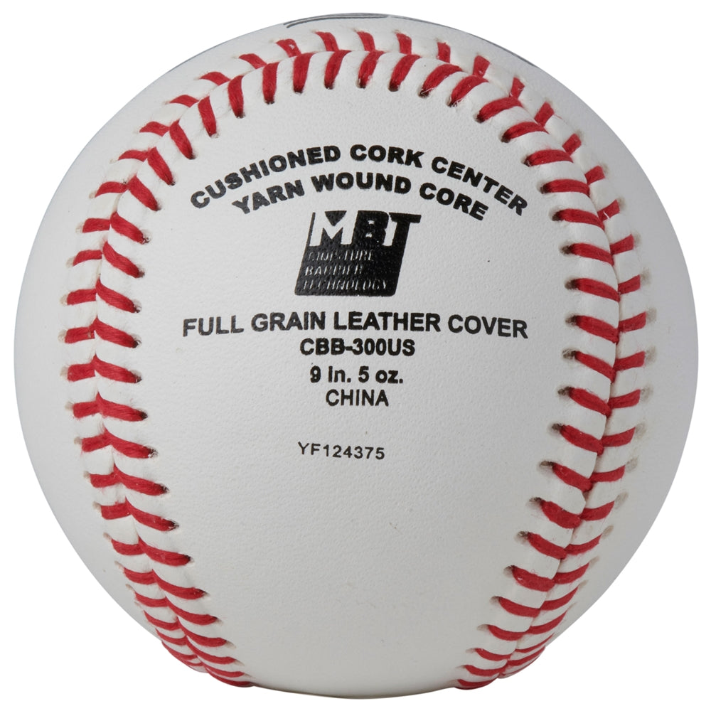 USSSA APPROVED BASEBALL - FULL GRAIN LEATHER COVER BASEBALL