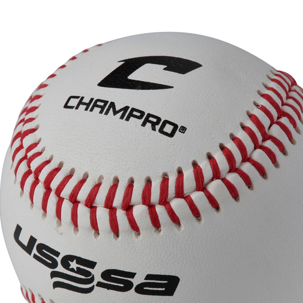 USSSA APPROVED BASEBALL - FULL GRAIN LEATHER COVER BASEBALL