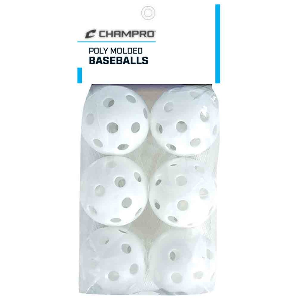 9" PLASTIC BALL-6 PACK | BASEBALL TRAINING BALL