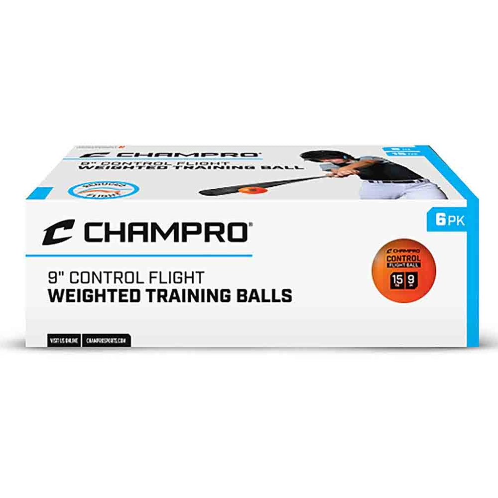 9" CONTROL FLIGHT BALL - 6 PACK | BASEBALL TRAINING BALL