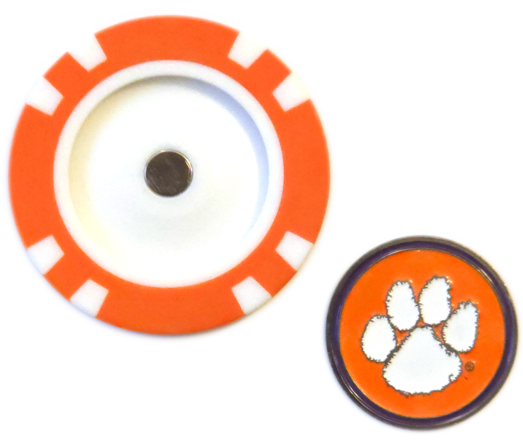 Officially Licensed Clemson Tigers Poker Chip Ball Marker
