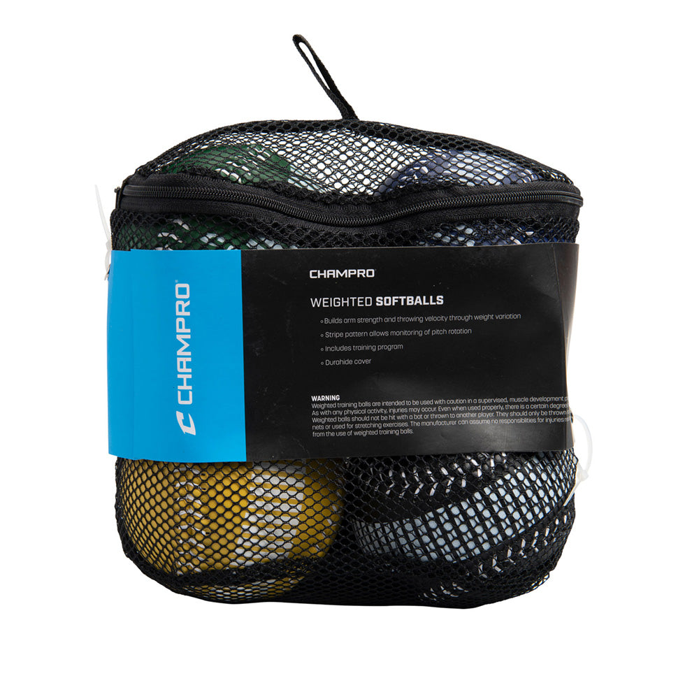SET OF 4 TRAINING SOFTBALLS | SOFTBALL TRAINING BALL