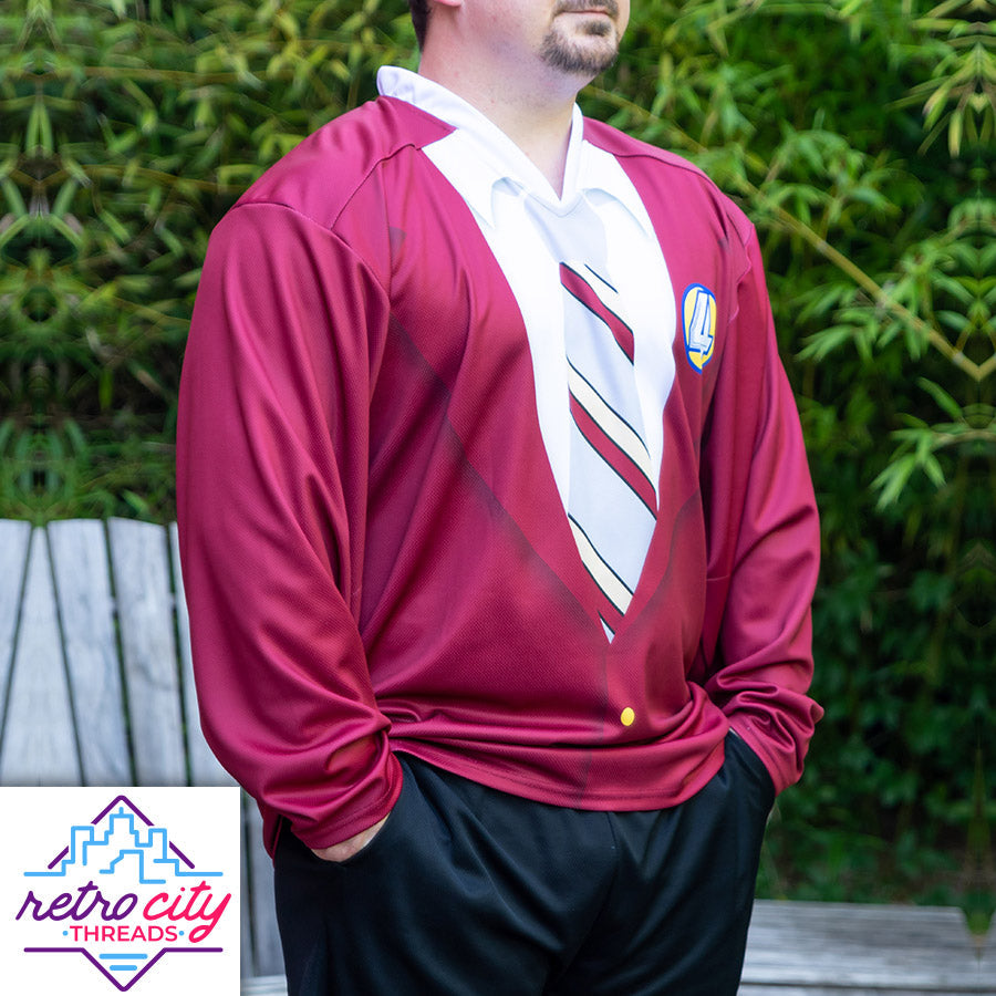 Anchorman Ron Burgundy Channel 4 News Team Custom Hockey Jersey