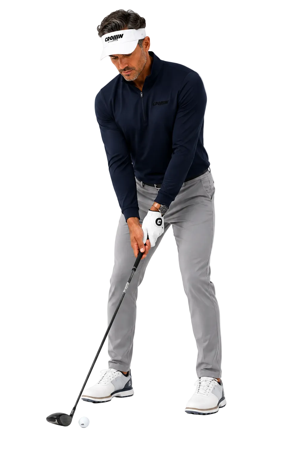 CROWN ATHLETICA™ /// Quarter Zip (NAVY)