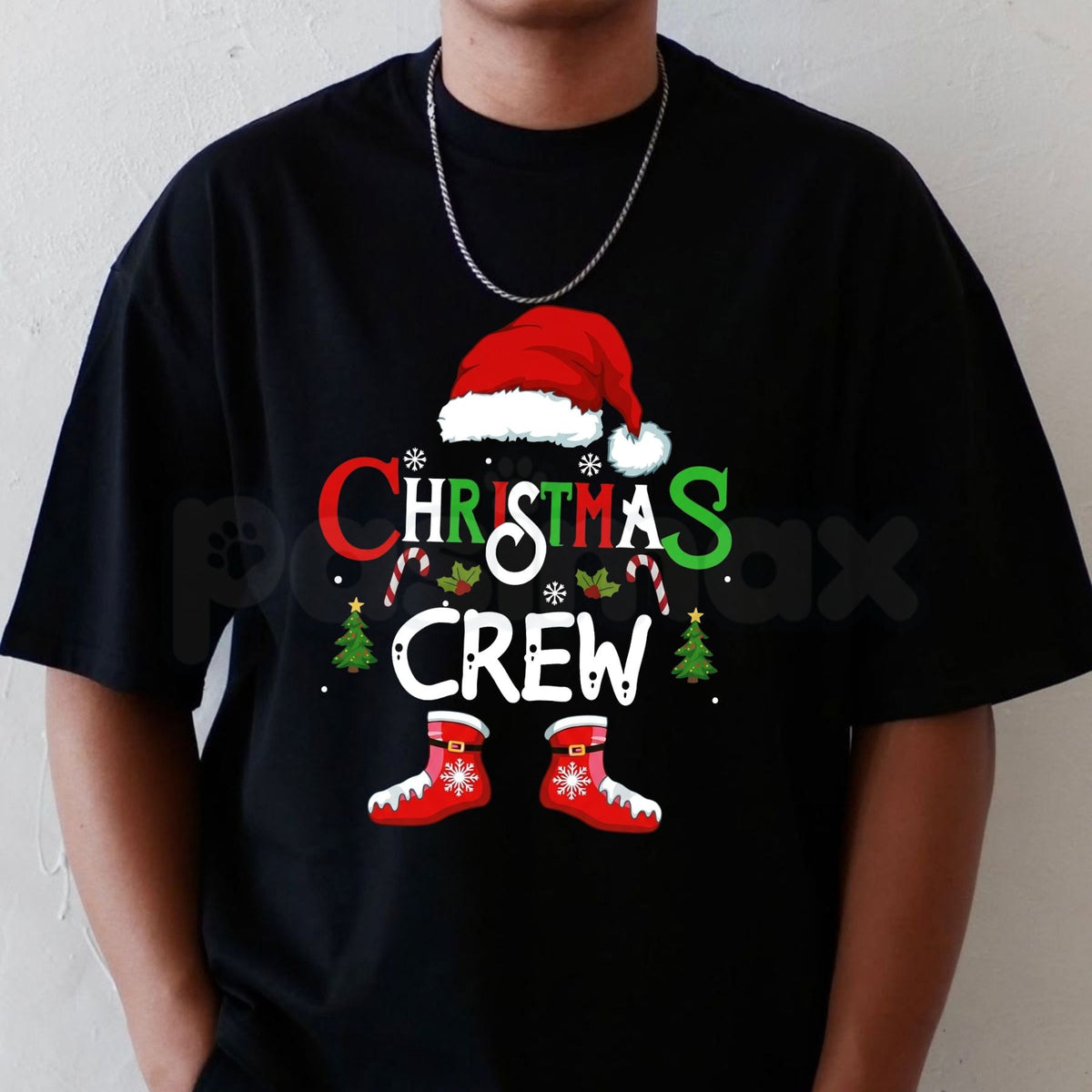 Christmas Crew T-Shirt – Matching Holiday Party Festive Graphic Tee