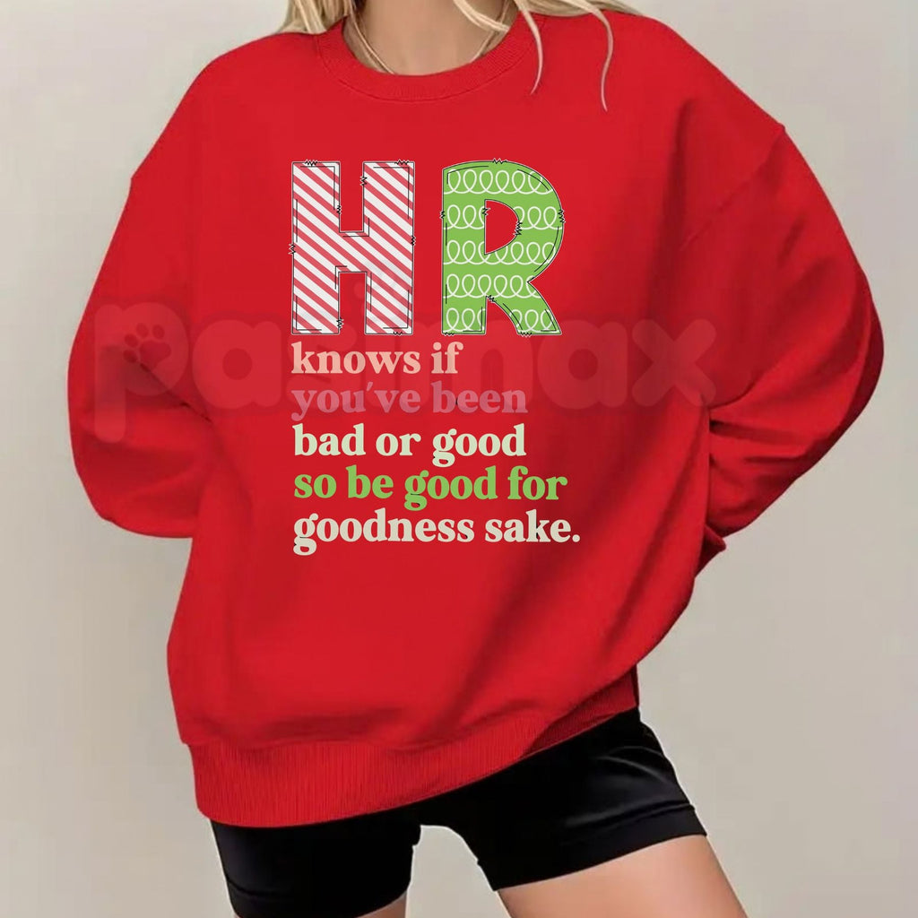 Christmas HR Santa Belt Sweatshirt | Funny Corporate Holiday Crewneck