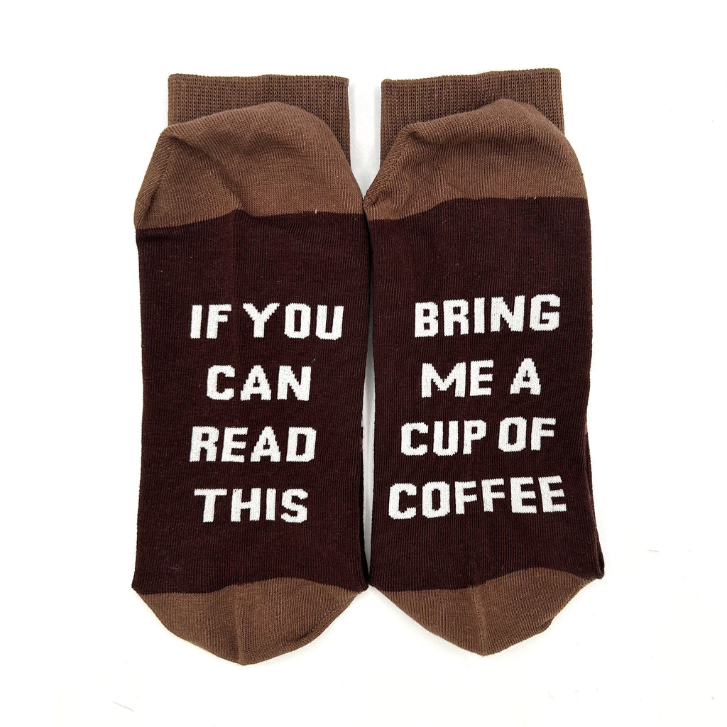 Bring Me A Cup Of Coffee Novelty Socks