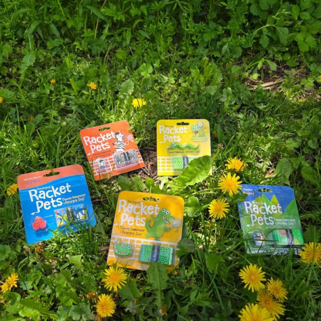 Octopus Tennis Overgrip Tape and Matching Shock Absorbing Dampener for Tennis Racket