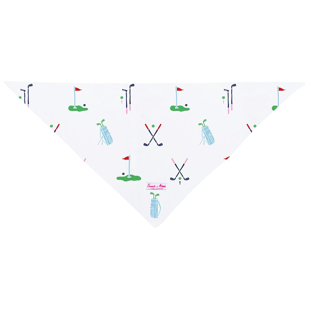 Dog Golf Bandana - Organic Cotton Poplin