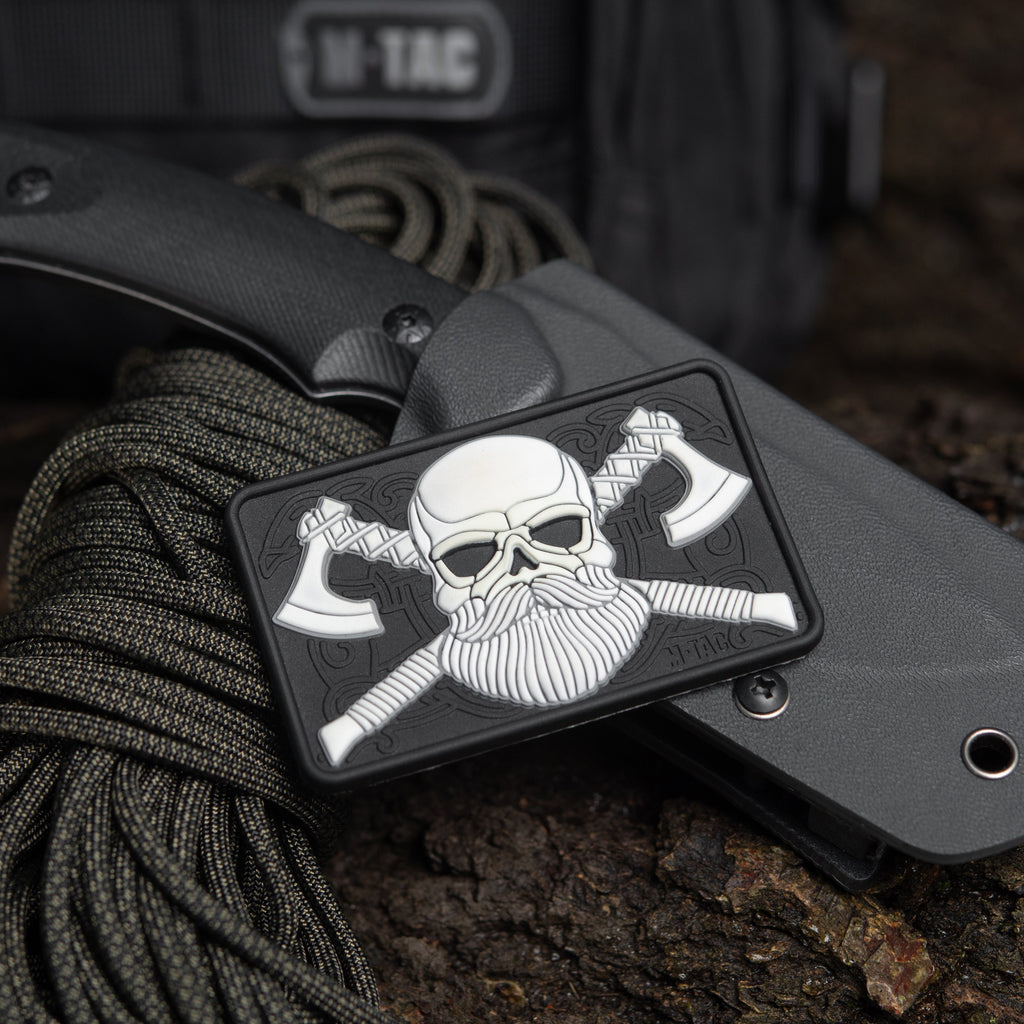 M-Tac Bearded Skull with Axes 3D PVC