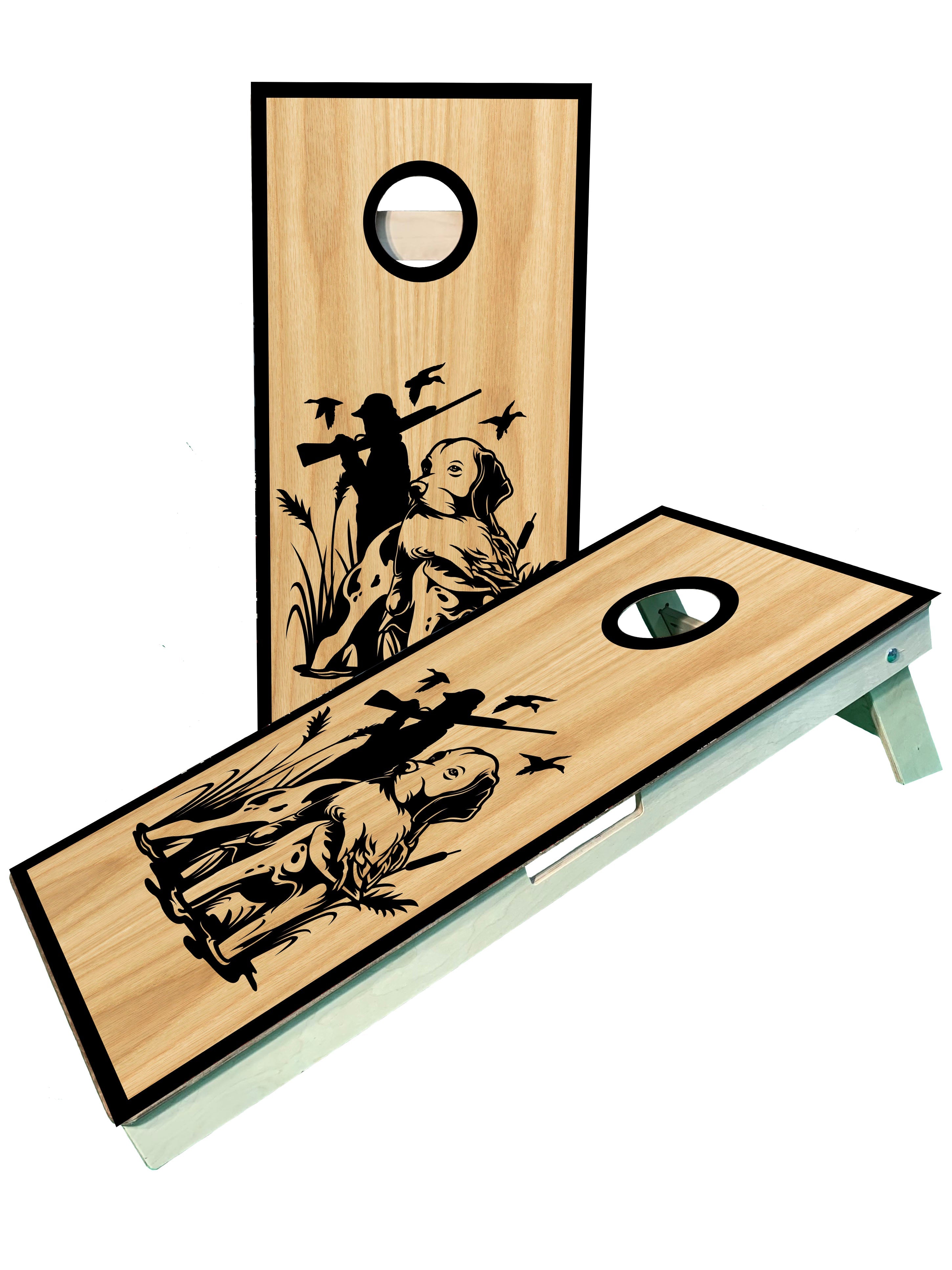 Duck Hunting With Dog Cornhole Boards