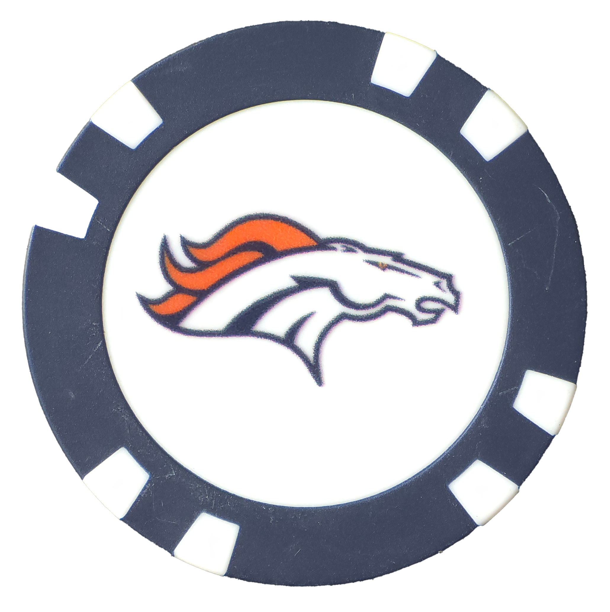 Officially Licensed Denver Broncos Poker Chip Ball Marker