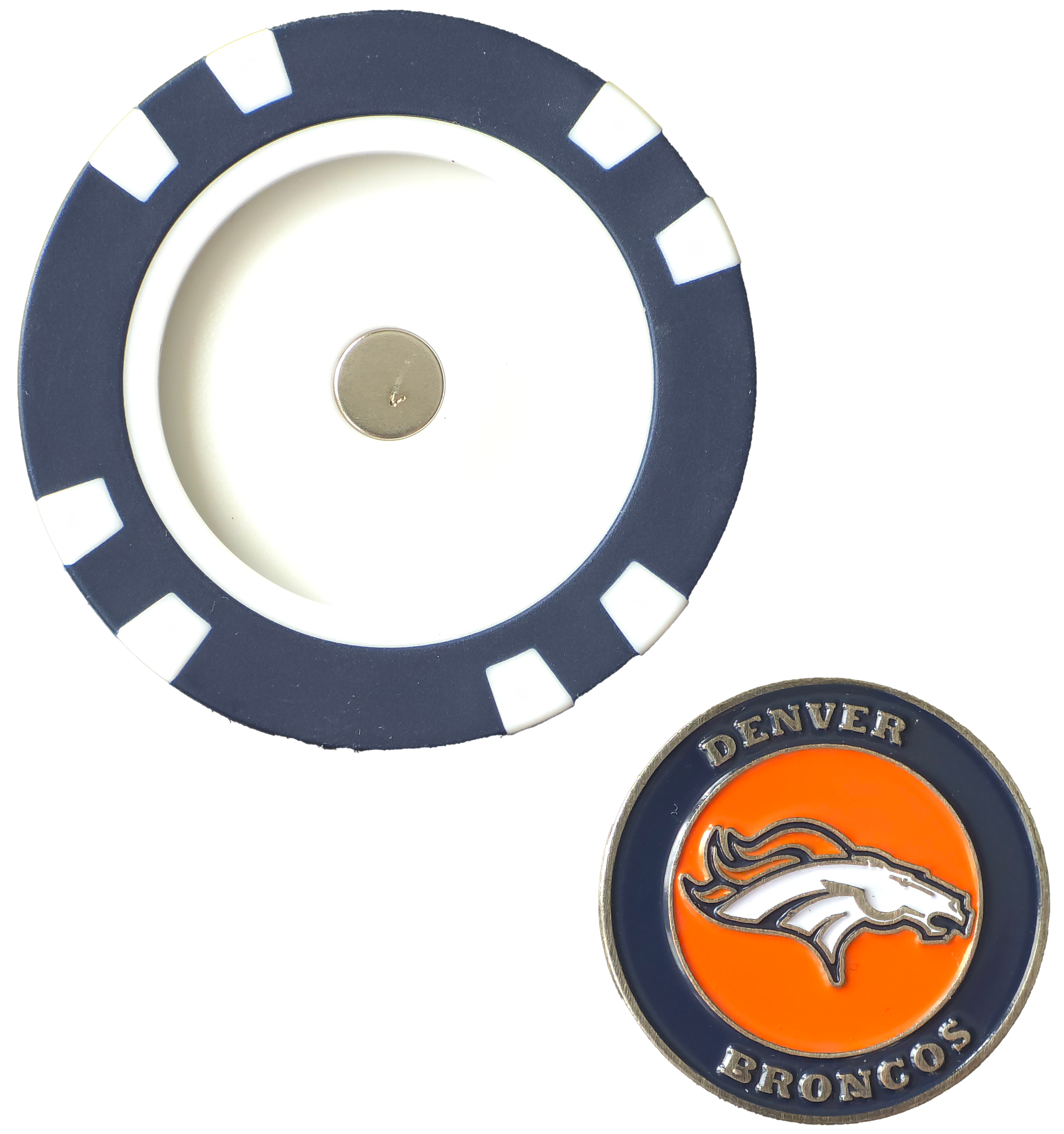 Officially Licensed Denver Broncos Poker Chip Ball Marker