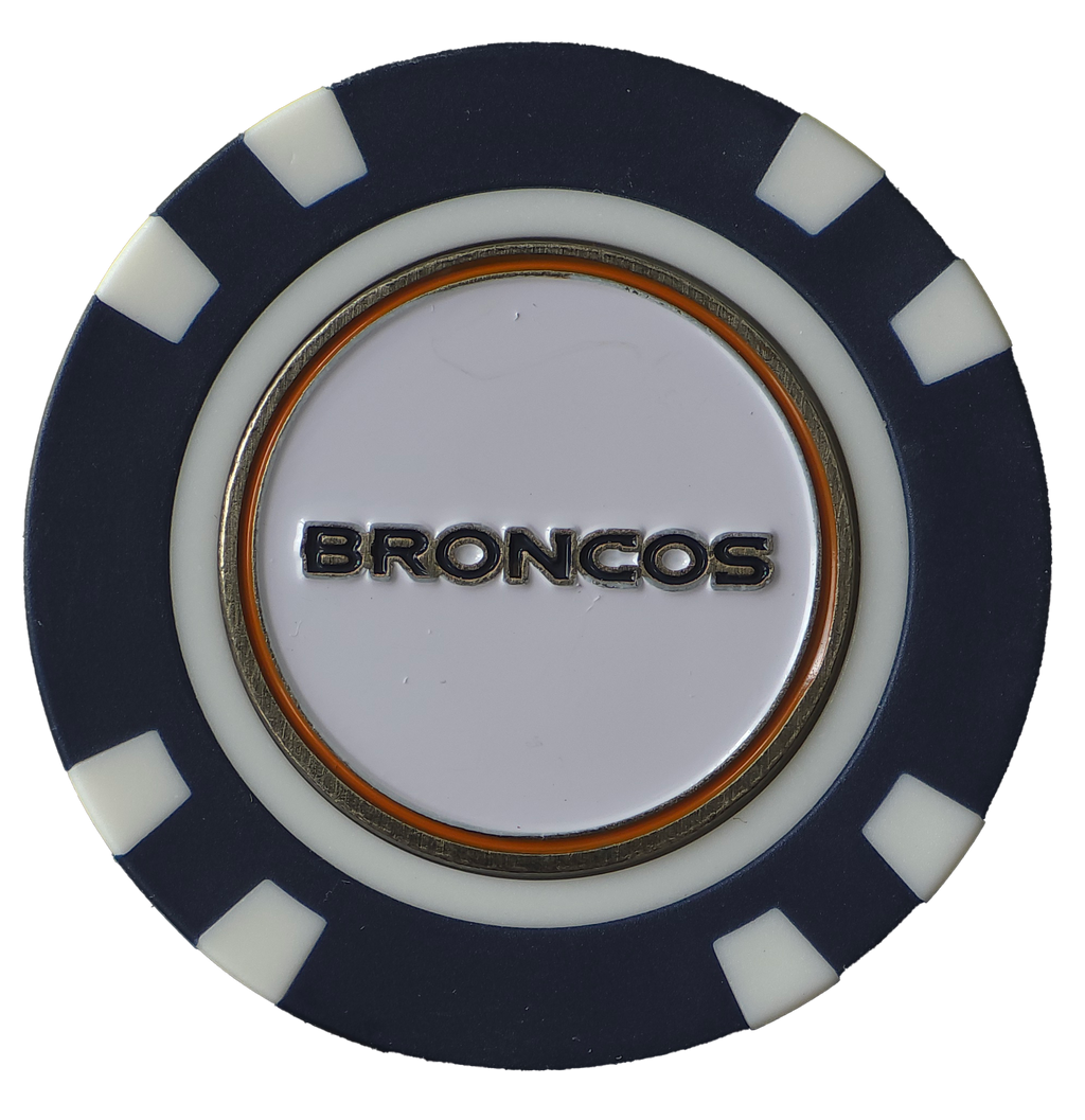 Officially Licensed Denver Broncos Poker Chip Ball Marker
