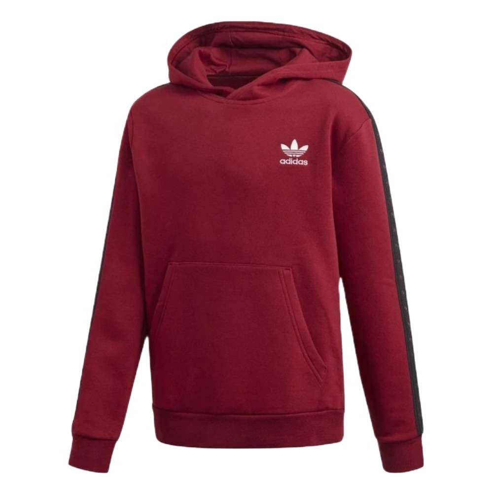 adidas Originals  Kids Tape Hooded Sweatshirt - Burgundy
