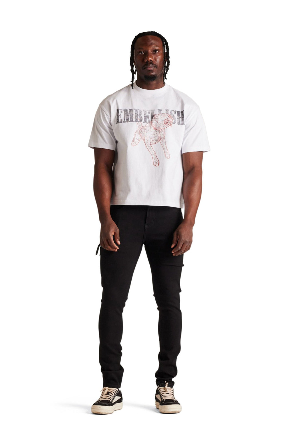 Embellish David Skinny Jeans - Jet Black