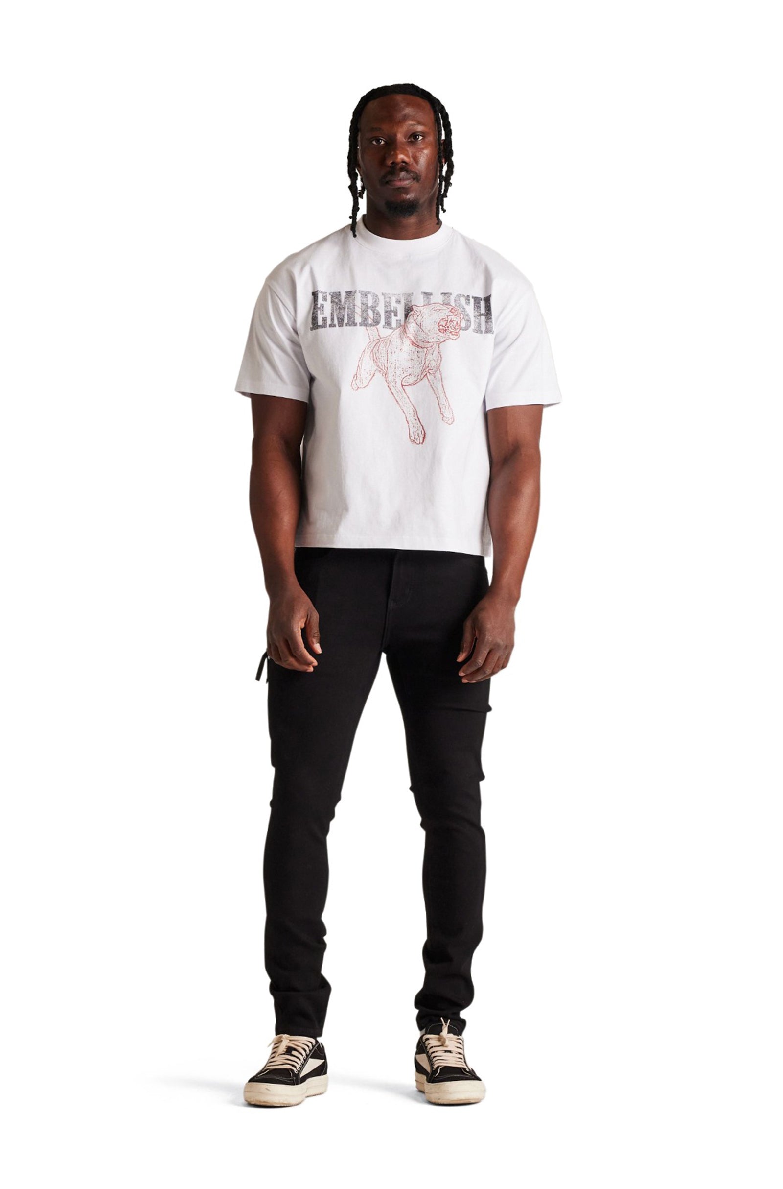Embellish David Skinny Jeans - Jet Black