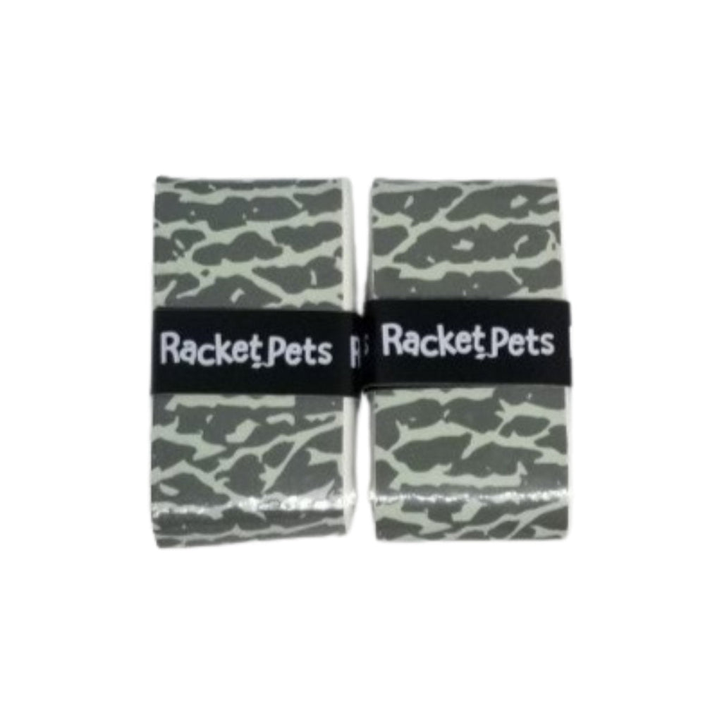 VALUE PACK - A Gray Elephant Racket Pet Tennis Dampener and Overgrip Tape with a (Pack of 2) Replacement Overgrip Tape